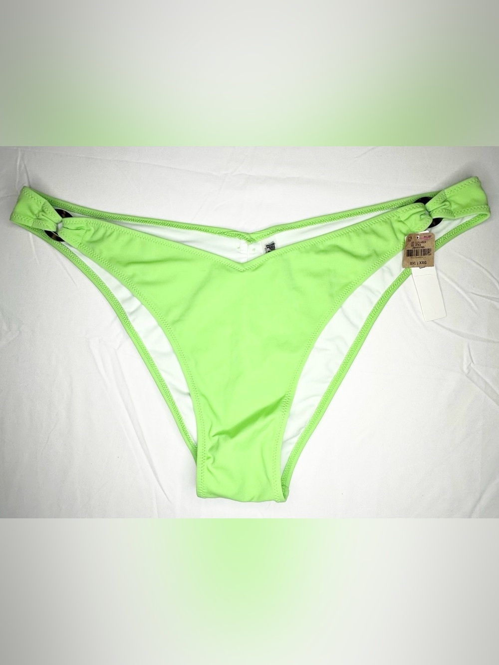 XXL Victoria's Secret Lime Green O-Ring Bathing Suit Bikini Bottoms